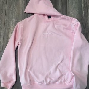 White fox light pink hoodie from the leisure collection